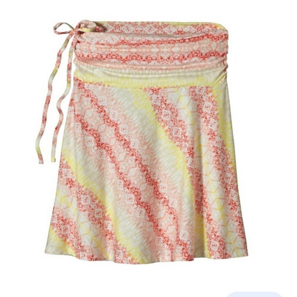 Patagonia Organic Cotton Convertible Floral Lithia Skirt Top, Size Medium